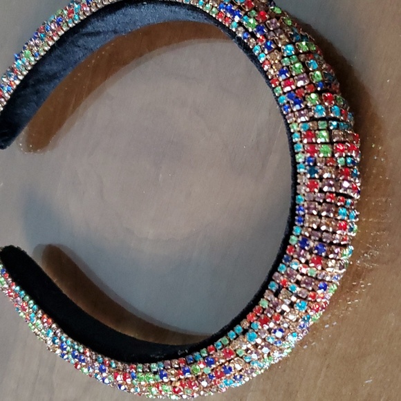 Jeweled Puffy Headband - Picture 2 of 4